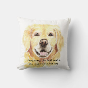 Humor Beste stoel in huis Hond Huisdier Dier Kussen