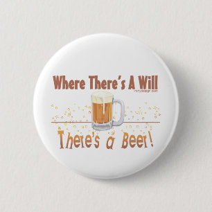 Humor bier ronde button 5,7 cm