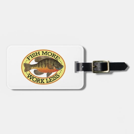 Humor Bluegill Vist Bagagelabel (Voorkant horizontaal)