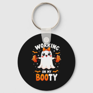 Humor Boo Werkt Aan Mijn Kont Gym Fitness Hallowee Sleutelhanger