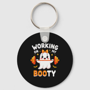 Humor Boo Werkt Aan Mijn Kont Gym Fitness Hallowee Sleutelhanger