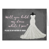 Humor Bride | Bridesmaid (Voorkant Horizontaal)