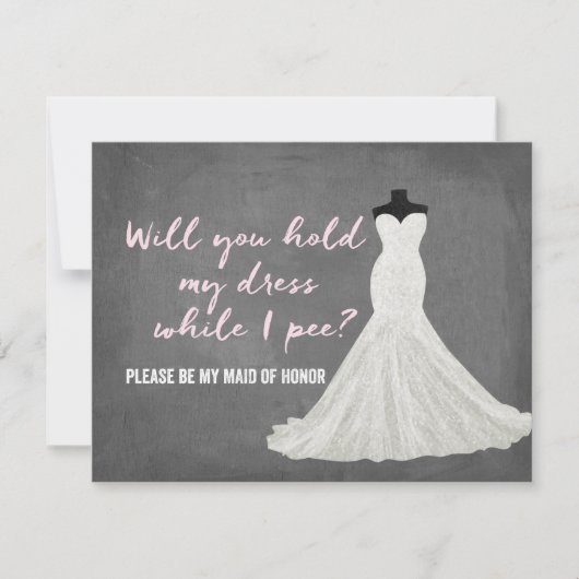 Humor Bride | Bridesmaid Kaart (Voorkant)