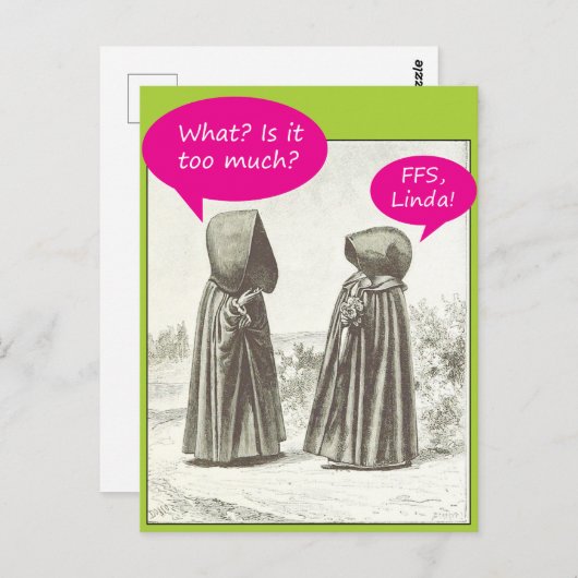 Humor  briefkaart (Voorkant / Achterkant)