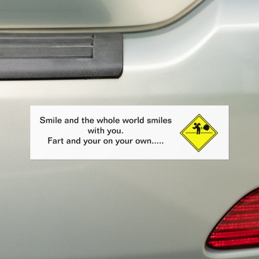 Humor Bumpersticker (Op auto)