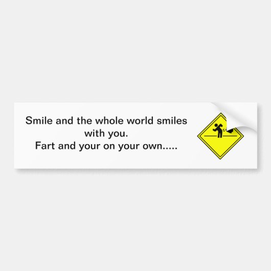 Humor Bumpersticker (Voorkant)