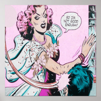 Humor Comic Book Hoesje Poster