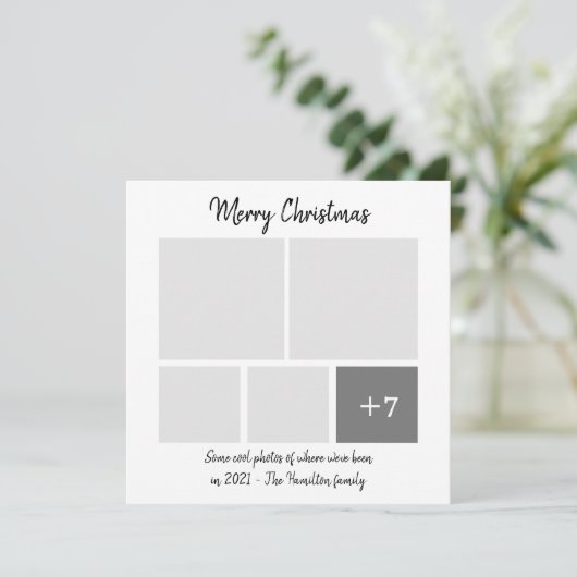 Humor Corona Virus 2021 Kerstmis Kaart (Staand voorkant)