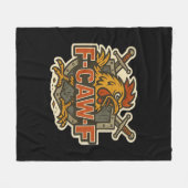 Humor Crow Funny Gothic F-Caw-F Fleece Deken (Voorkant (Horizontaal))
