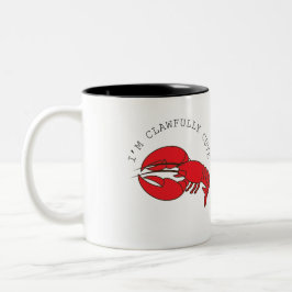 Humor en eigenzinnige kreeft tweekleurige koffiemok