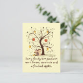 Humor Familiestructuur Briefkaart (Staand voorkant)