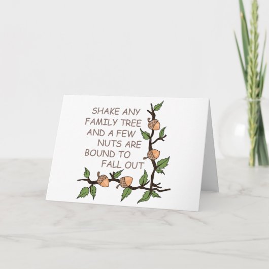 Humor Familiestructuur Kaart (Voorkant)