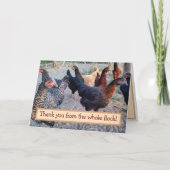 Humor Funny Barnyard Hartelijk dank Bedankkaart (Voorkant)