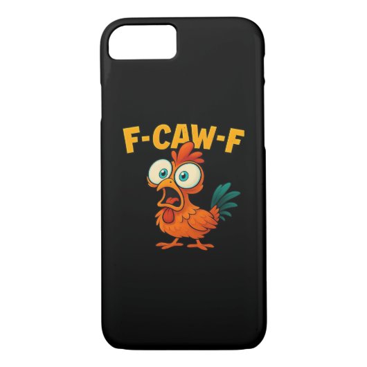 Humor Funny Crow F-Caw-F Gothic Case-Mate iPhone Case (Achterkant)