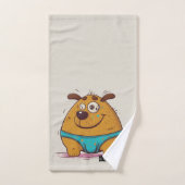 Humor funny japanese dog Modern boys smiling (Serviette à main)