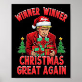 Humor Funny Trump Winner Christmas Great Ag Poster (Voorkant)