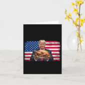 Humor Funny Trump Winner Kerstdiner R Kaart (Gele Bloem)