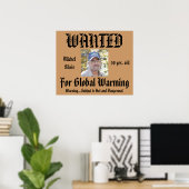 Humor Gewenst Poster op maat (Thuiskantoor)