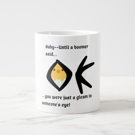 Humor "Gleam in Eye" Fun Cup Mok 20 oz Boomeranged (Voorkant)
