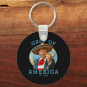 Humor Golf van de VS Amerika EST 2025 Amerikaanse  Sleutelhanger (Voorkant)