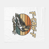 Humor Gothic F Caw F Funny Crow Creative Style Fleece Deken (Voorkant (Horizontaal))