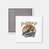 Humor Gothic F Caw F Funny Crow Creative Style Magneet (Voorkant / Achterkant)