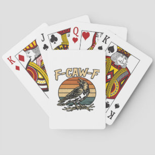 Humor Gotische F Kraai F Grappige Kraai Creatieve Pokerkaarten
