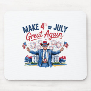 Humor Grappig Trump Maak 4 Juli Weer Groot Mannen Muismat