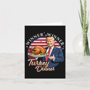 Humor Grappig Trump Winnaar Winnaar Kaledijn Diner Kaart