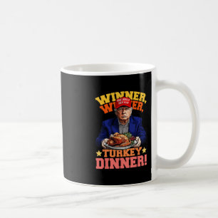 Humor Grappig Trump Winnaar Winnaar Kaledijn Diner Koffiemok