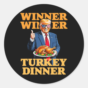 Humor Grappig Trump Winner Turkije Diner dan Ronde Sticker