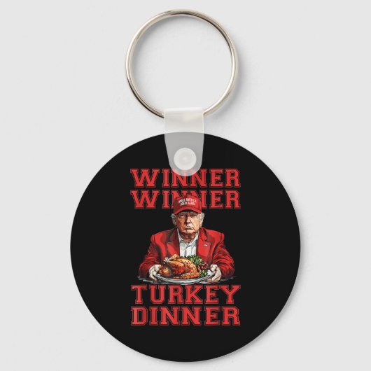 Humor Grappig Trump Winner Turkije Diner dan Sleutelhanger (Voorkant)
