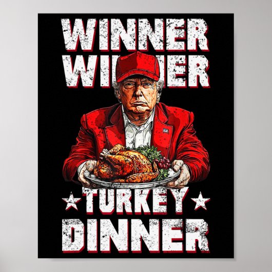 Humor Grappig Winnaar Turkije Diner Thanksgivi Poster (Voorkant)