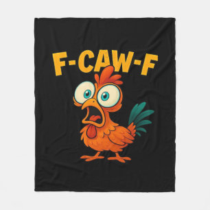 Humor Grappige Kraai F-Caw-F Gotisch Fleece Deken