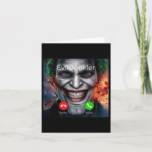 Humor Horror Inkomende Oproep Van Boze Jonkler Hal Kaart (Voorkant)