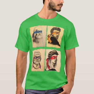Humor Italiaanse artiesten voor schildpadden Art L T-shirt