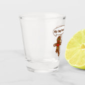 Humor kerstmis feestdag shot glas (Links)