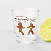 Humor kerstmis feestdag shot glas (Voorkant)