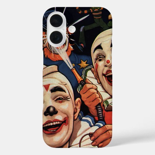 Humor, Laughing Circus Clowns en politie Case-Mate iPhone Case (Achterkant)