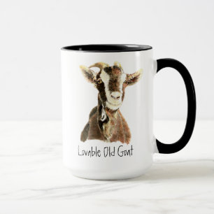 Humor Lief Oude Geit, Dier, Boerderijdier Mok
