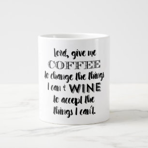 Humor Mok - Geef me koffie en wijn