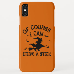 Humor Natuurlijk kan ik een stokje Halloween rijde iPhone XS Max Hoesje