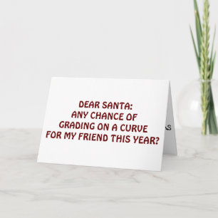 HUMOR OP KERSTMIS-SANTA GRAAD OP CURVE FEESTDAGEN KAART