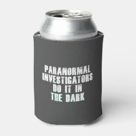 Humor Paranormale Onderzoekers (Wit) Blikjeskoeler