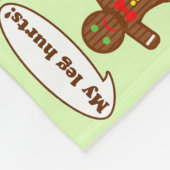 Humor-patroongingerbrood Fleece Deken (Hoek)