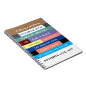 Humor Personalized Funny Retirement Rules Notitieboek (Rechterzijde)