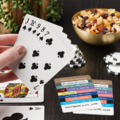 Humor Personalized Funny Retirement Rules Pokerkaarten (Insitu)