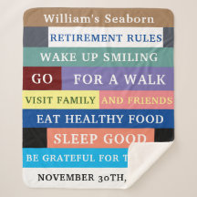 Humor Personalized Funny Retirement Rules