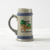 Humor Pi Dag Wiskunde St Patrick's Day Monogram Bierpul (Links)