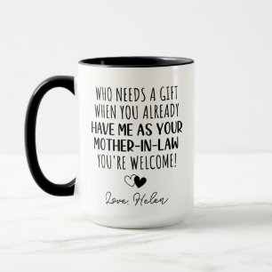 Humor Schoonzoon Cadeau van Schoonmoeder liefde Mok